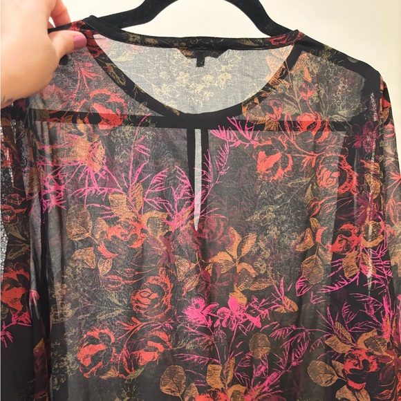 RW&CO. Floral and lace - Ruffled Blouse - XL - Picture 5 of 5
